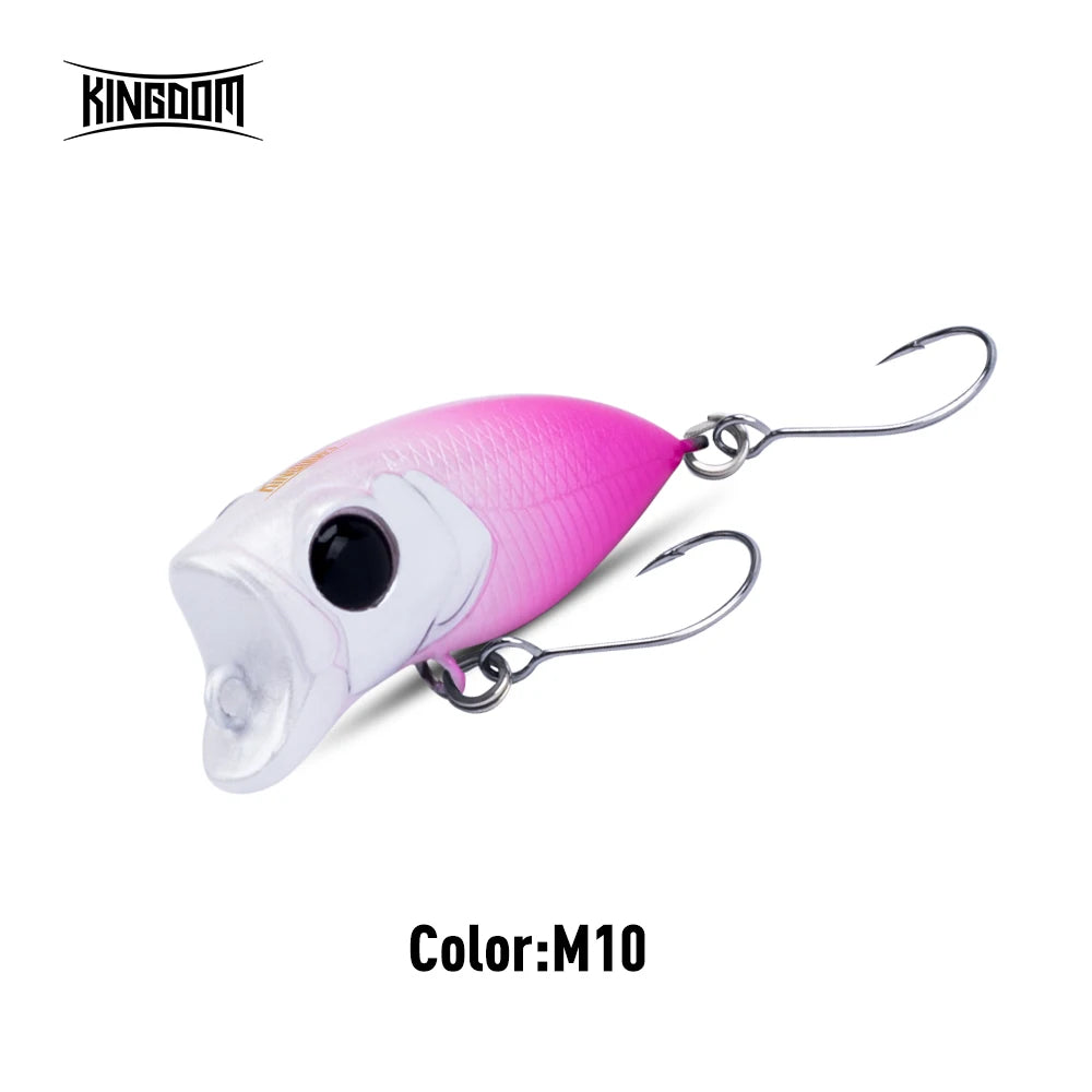 Micro Popper Topwater Fishing Lures 2.4G 35Mm Z-Action Hard Bait High Quality Floating Minnow Single Hook for Bass Pike