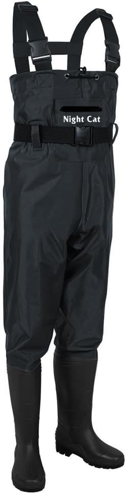 Night Cat Wathose Herren Damen Frauen Wathose Mit Stiefeln Wasserdichte Atmungsaktive Crosswater Waders