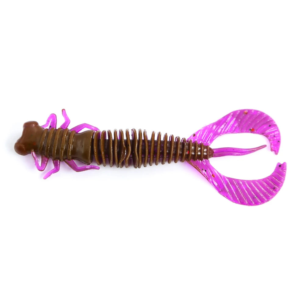 Larva Soft Fishing Lures Artificial Lures Silicone Wobblers for Pike Swimbait Jigging Plastic Baits Worm