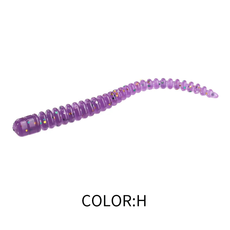Cruel Leech Soft Baits 54Mm/20Pcs Artificial Fishing Lures Sea Worms Earthworm Fishing Soft Lures Wobblers