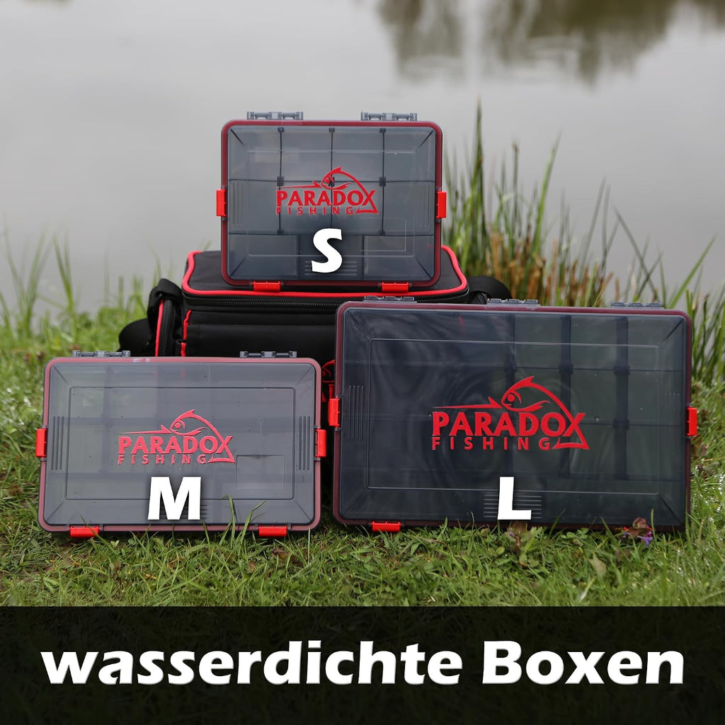 Paradox Fishing Wasserdichte Tackle Box M, 27,5 × 18 × 5 Cm