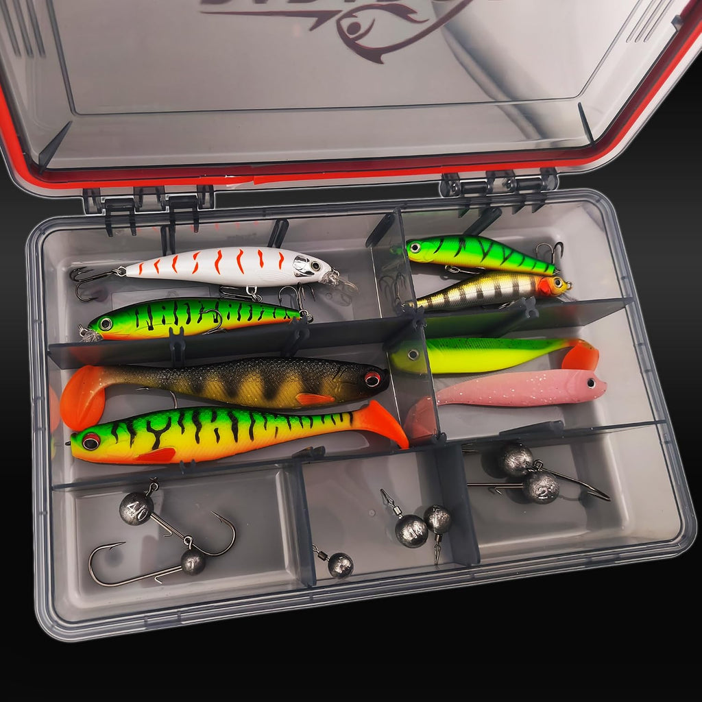 Paradox Fishing Wasserdichte Tackle Box M, 27,5 × 18 × 5 Cm