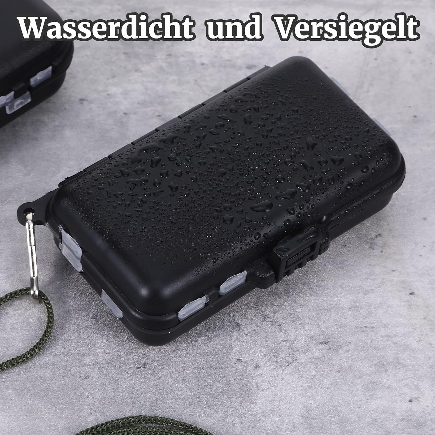 2 Stück Köderbox Angeln, Schwarze Mini Angelzubehör, Angelbox, 7 Fächer Und 9 Fächer Angelkoffer, Angel Zubehör Für Aufbewahrung Von Ködern