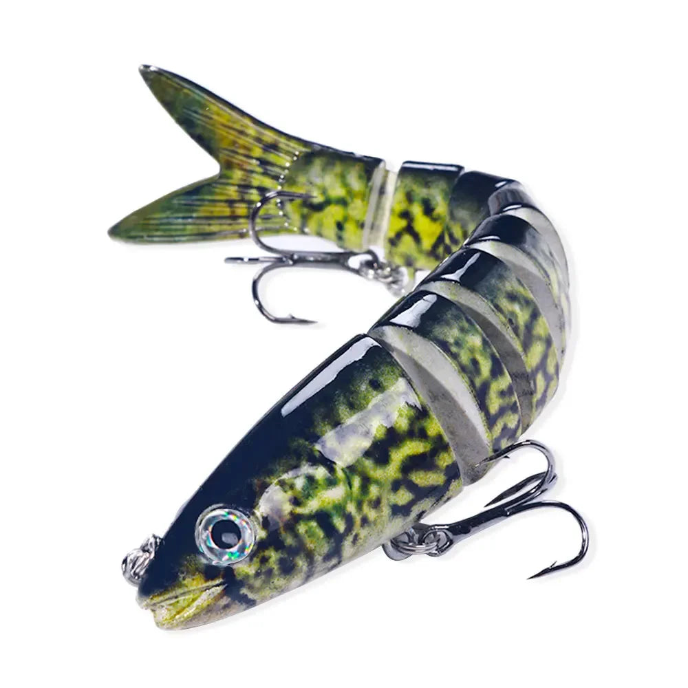 13.4Cm 18G Wobblers Pike Fishing Lures Artificial Multi Jointed Sections Artificial Hard Bait Trolling Pike Carp Fishing Tools