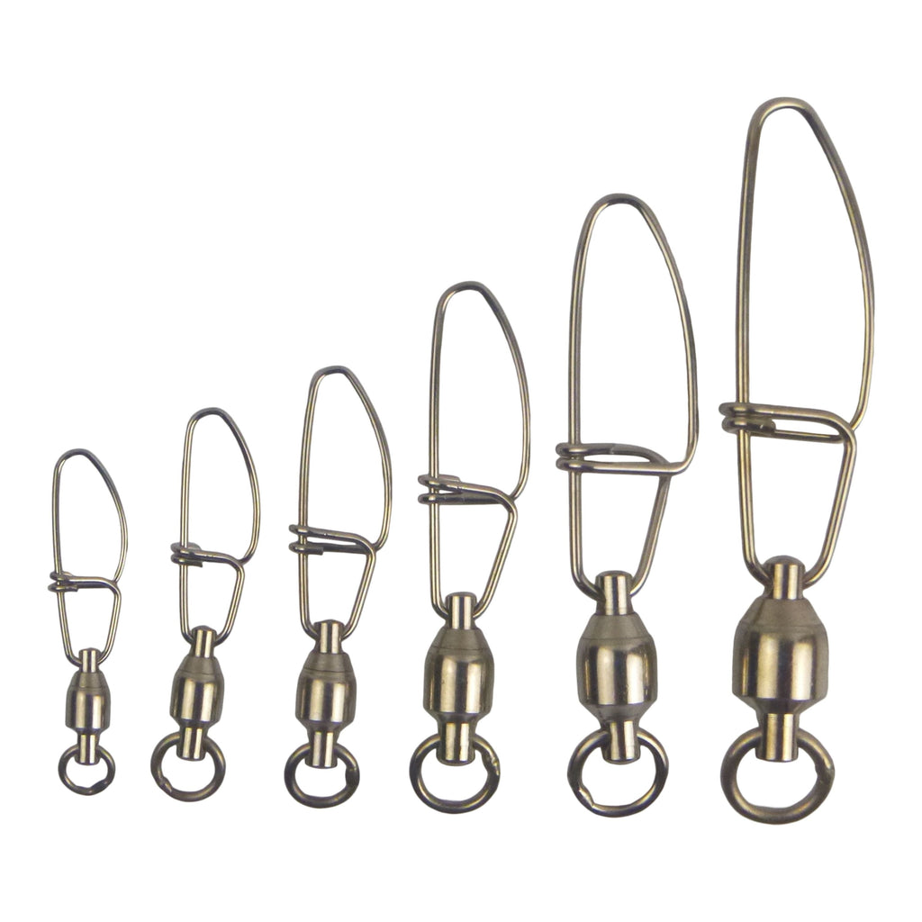 Swimerz HD Ball Bearing Swivels with Crosslock Snap, Size 4, 17 pack-0