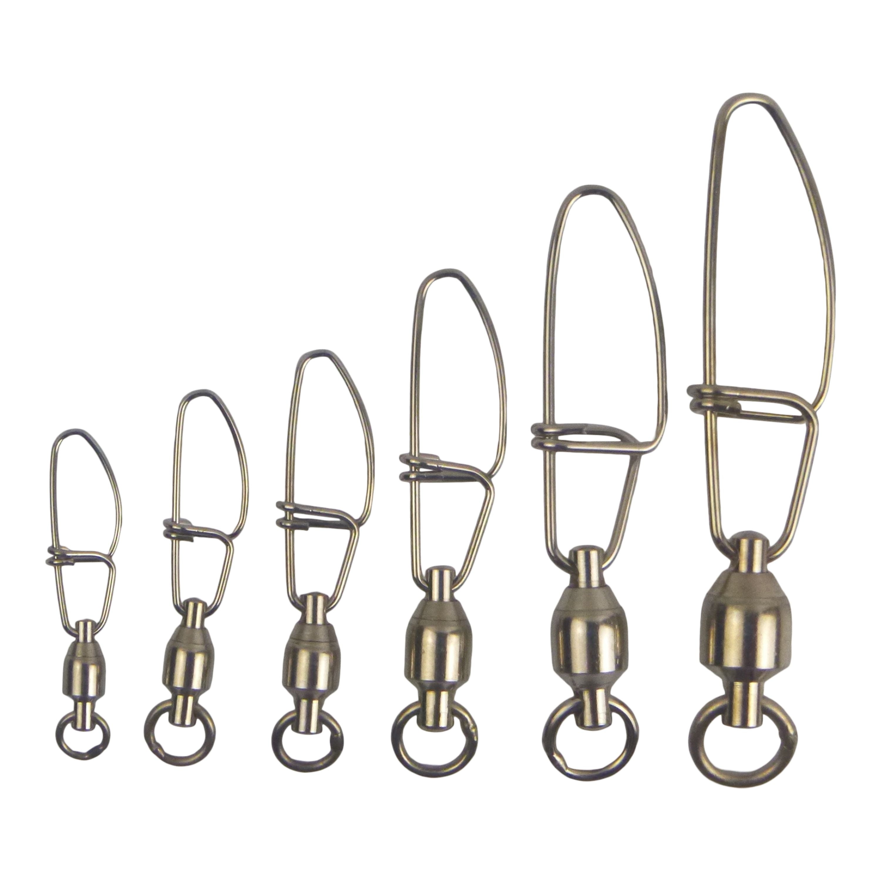 Swimerz HD Ball Bearing Swivels with Crosslock Snap, Size 4, 17 pack-0