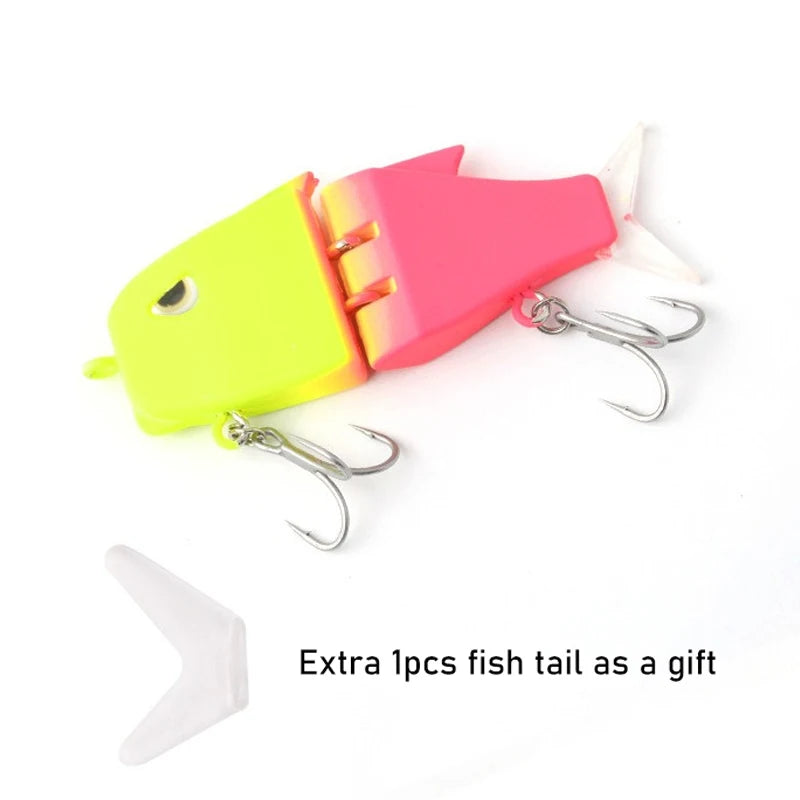 1PCS 6Cm 11G Swimbaits Fishing Lures 2 Joints 3D Printed Bionic Bait Hard Crankbaits for Bass Trout Pike Fishing Accessories