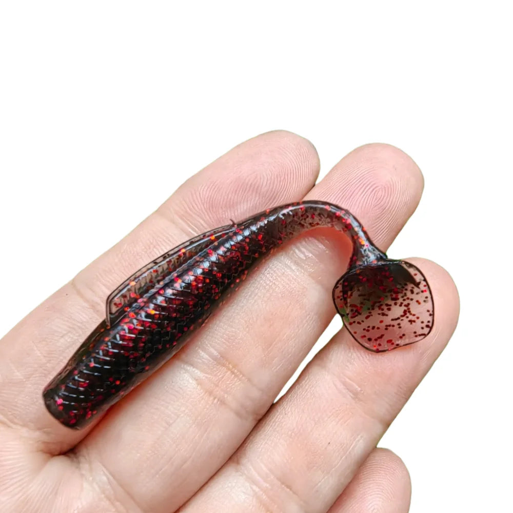 10Pcstpr Soft Bait 65Mm 2.65G 55Mm 1.65G Soft Paddle Tail Swimbait Fishing Lures Artificial Silicone Bait Wobblers Soft Lures