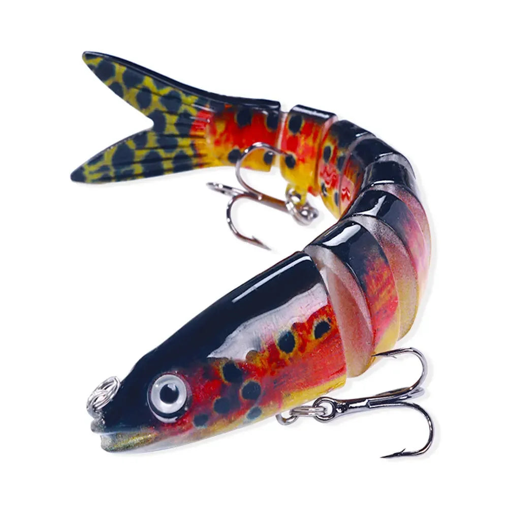 13.4Cm 18G Wobblers Pike Fishing Lures Artificial Multi Jointed Sections Artificial Hard Bait Trolling Pike Carp Fishing Tools