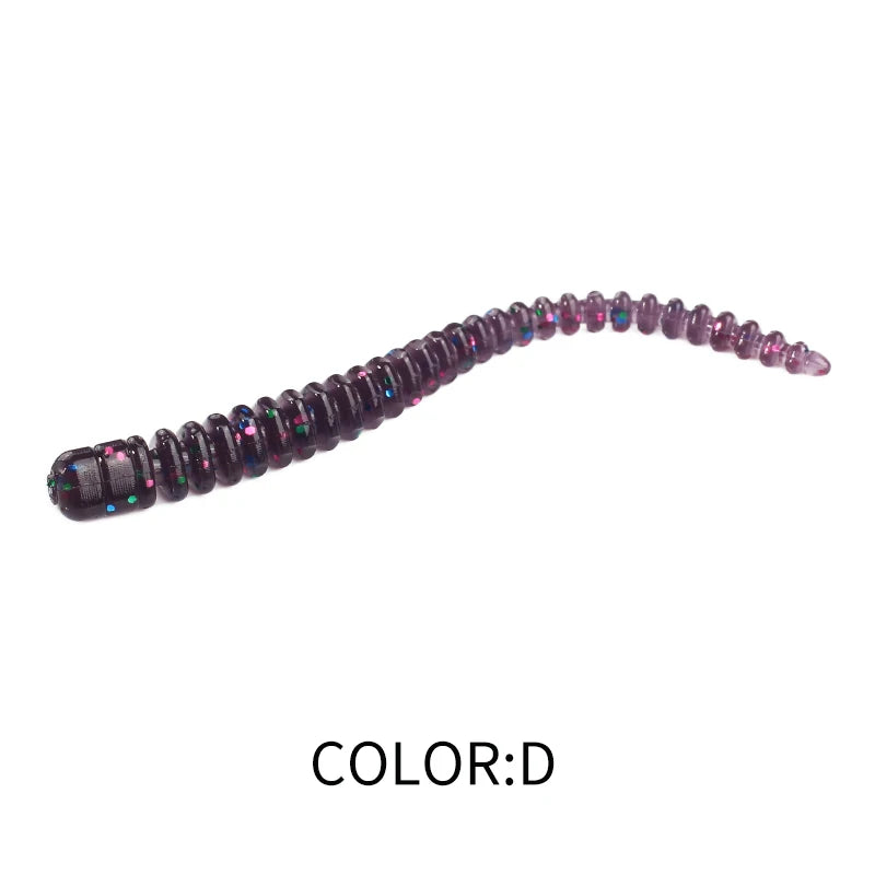 Cruel Leech Soft Baits 54Mm/20Pcs Artificial Fishing Lures Sea Worms Earthworm Fishing Soft Lures Wobblers