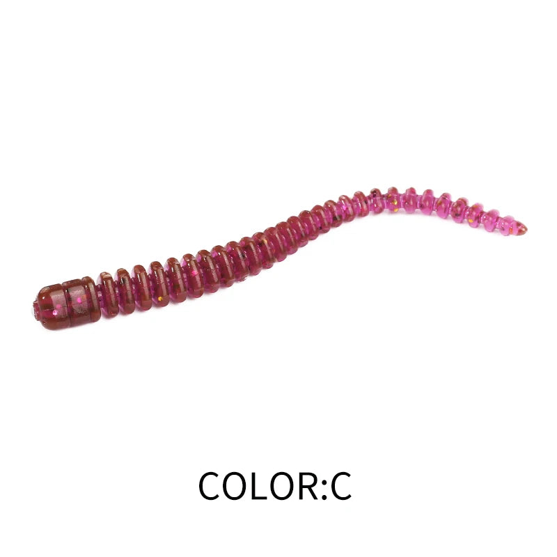 Cruel Leech Soft Baits 54Mm/20Pcs Artificial Fishing Lures Sea Worms Earthworm Fishing Soft Lures Wobblers