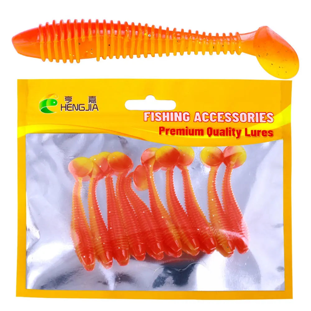 Rubber Spinning Baits False Bait Perch Baits Silicone Lures for Fishing Artificial Swimbaits for Bass Carp Tackle