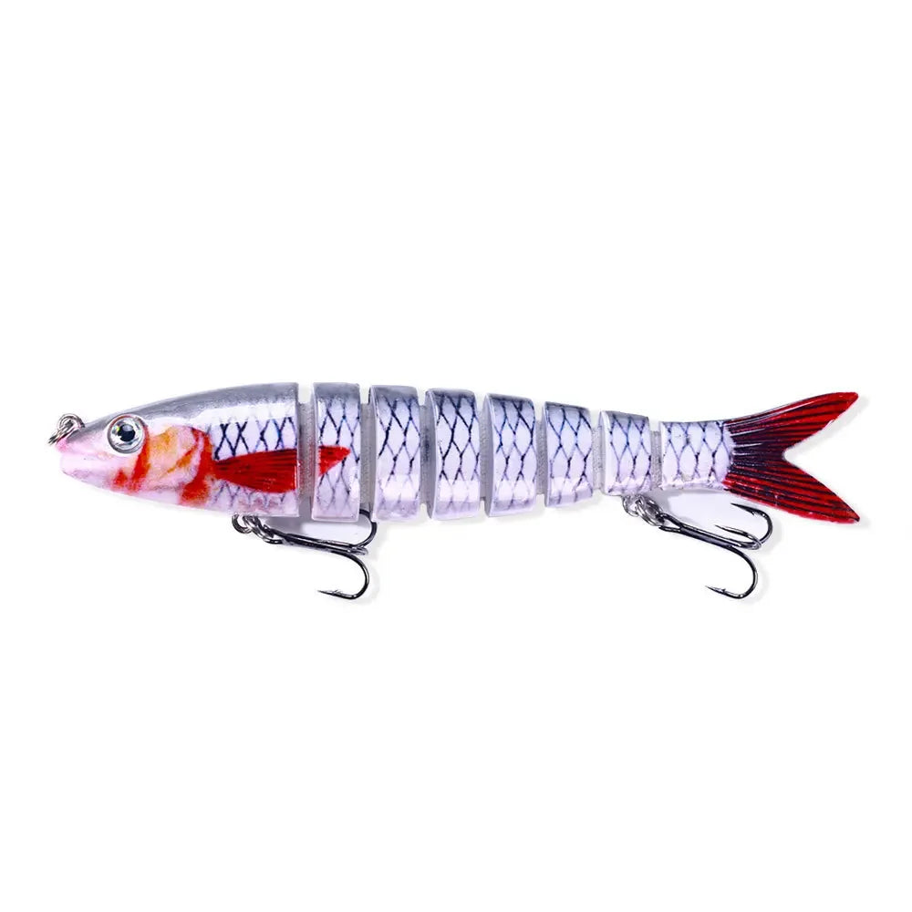 13.4Cm 18G Wobblers Pike Fishing Lures Artificial Multi Jointed Sections Artificial Hard Bait Trolling Pike Carp Fishing Tools