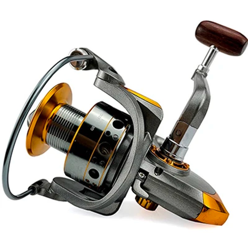 Metal Spool Spinning Fishing Reel 1000-7000 Series Fishing Wheel Drag Systerm 10Kg Fishing Tackle Saltwater Freshwater Fishing