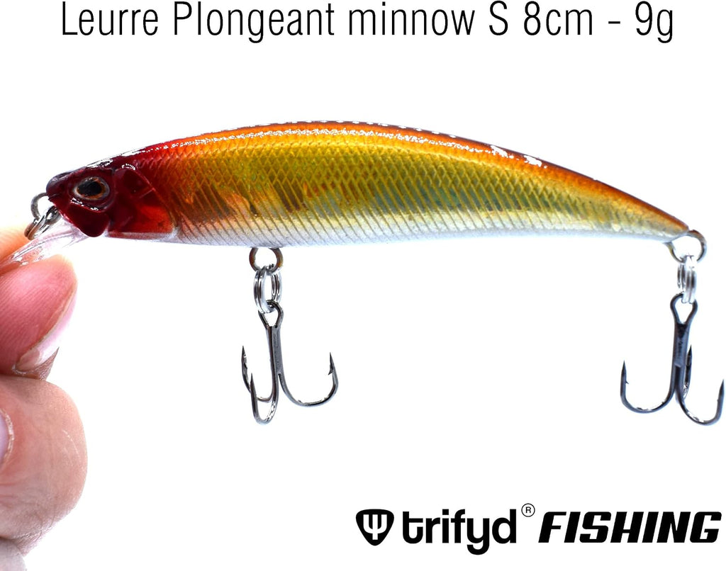 Fishing – Kunstköder Für Forellen, Tauchforelle, Minnow, 8 Cm, 9 G, 5 Stück